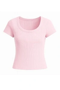 Blusa baby look canelada feminina Kwi