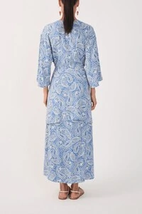 Vestido cropped crepe estampa céu sereno Dress to