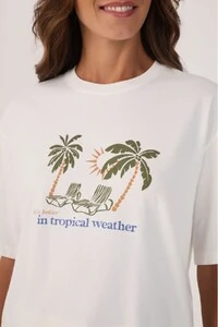 T-shirt silk tropical weather Dress to