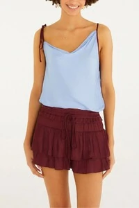 Short saia babados Farm