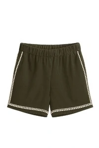 Short com detalhe de pompons feminino Kwi