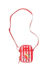 Bolsa da gema listrado silk caju Farm