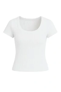 Blusa baby look canelada feminina Kwi