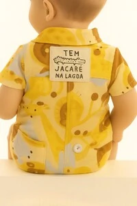 Macaquinho em viscolinho Três E Já