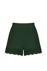 Shorts algodão com renda Kwi