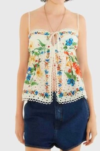 Blusa amarração floral marina Farm