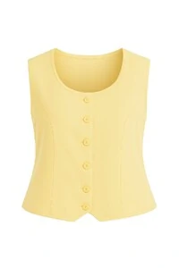 Blusa colete plus size alfaiataria Kwi