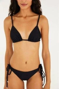 Biquini lacinho textura flor Farm