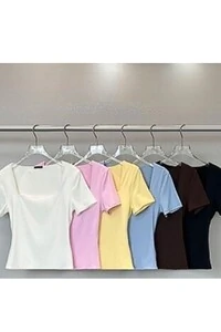 Blusa fitness manga curta em poliamida Kwi