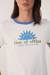 T-shirt silk out of office Dress to