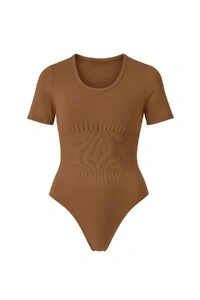 Body feminino manga curta modelador Kwi