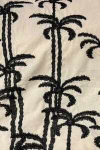 Vestido com alças em cordão e bordado Kwi