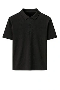 Camiseta polo masculina com botões de pressão Kwi