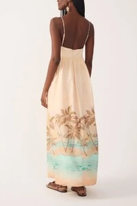 Vestido cropped bordado estampa veranil Dress to