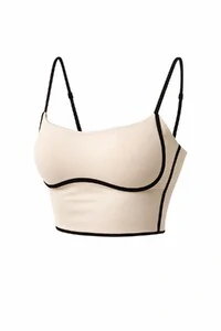 Top viés pair fitness em poliamida Kwi