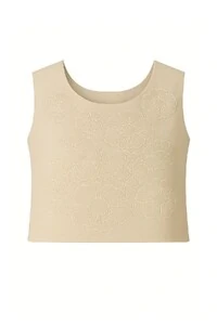 Blusa com bordado floral Kwi
