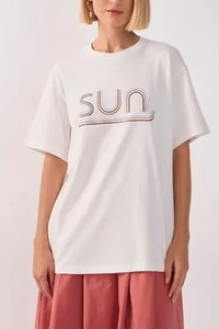 T - shirt silk sun Dress to