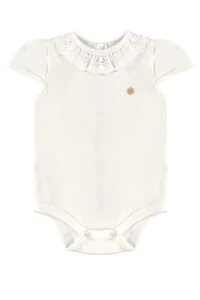 Body manga curta em suedine Up Baby