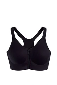 Top fitness zíper em poliamida Kwi