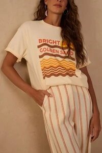 T-shirt silk bright sun Dress to