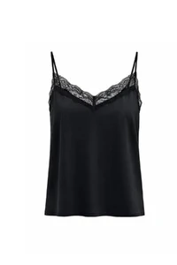 Regata poliamida com renda Kwi