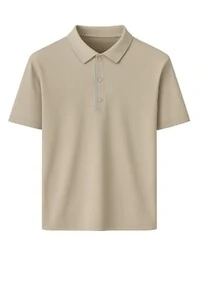 Camiseta polo masculina com botões de pressão Kwi