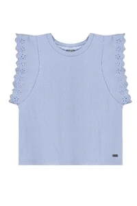 Blusa manga curta em meia malha Up Baby