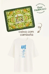 Tshirt ampla axé edição especial com caixa de presente Farm