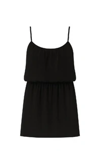 Vestido alças finas com camadas fluídas Kwi
