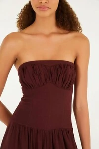 Macacão sem alça corselet Farm