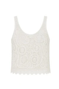 Blusa feminina regata crochê Kwi