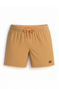 Bermuda masculina com detalhes laranja Kwi