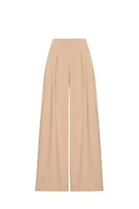 Calça pantalona com pregas feminina Kwi