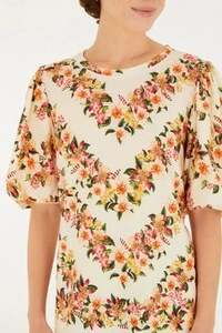 Vestido tshirt mg fofa floral mali Farm