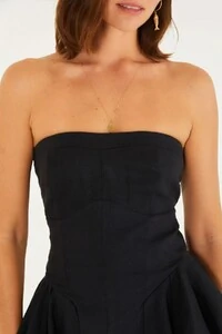 Blusa sem alça pregas Farm