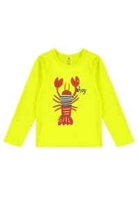 Conjunto camiseta malha uv fps+50 e short microfibra Up Baby