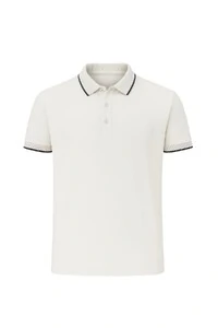 Polo masculina detalhe gola e manga Kwi