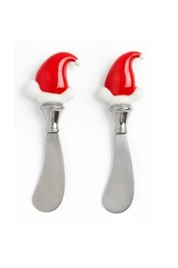 Kit espátulas em metal e vidro natal 2 pçs Kwi