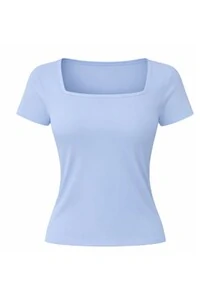 Blusa fitness manga curta em poliamida Kwi