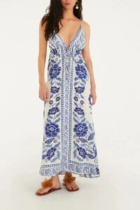 Vestido longo valentina Farm