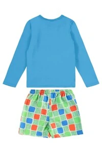 Conjunto camiseta malha uv fps+50 e short microfibra Up Baby