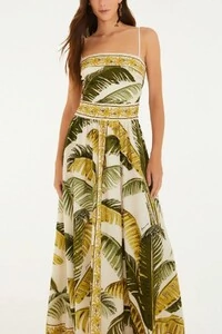 Vestido longo trancoso Farm