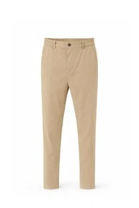 Calça masculina slim com cós elástico Kwi