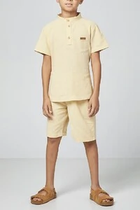 Conjunto infantil bata e bermuda Oliver