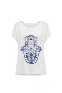 Blusa yoga hamesh em malha flamê Kwi