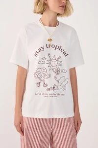T-shirt silk stay tropical Dress to