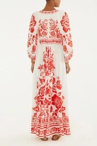 Vestido longo noite de passaro Farm