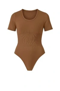 Body feminino manga curta modelador Kwi