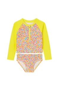 Conjunto blusa manga longa flores e calcinha Kwi