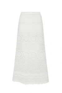 Saia midi crochê mandala Kwi